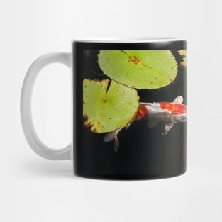 Meditation Wall Art Print - Water Lily and fish Meditation - canvas, Photo print, artboard print, poster Canvas Print Mug